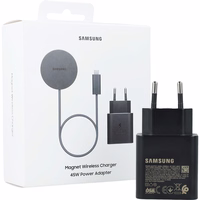 Samsung EP-P2900TBE 25W bezvadu lādētājs ar 45W adapteri - pelēks