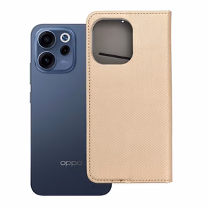 Atverams Smart Case Book maciņš Oppo Reno 15F, zeltains