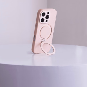 Moshi Kameleon MagSafe vāciņš ierīcei iPhone 16 Pro Max, ar statīva funkciju, “Shell Pink” krāsā