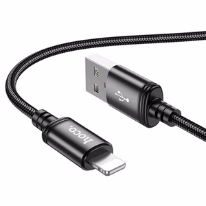 Kabelis USB-A uz Lightning Hoco 2,4A 3 m X91 melns