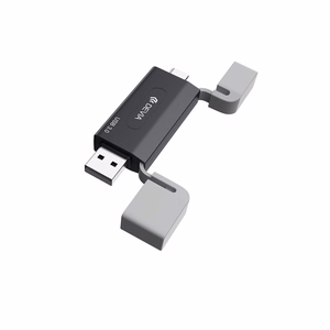 Devia картридер 2in1 EL240 USB/USB-C 3.0 черный