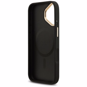 Guess 4G Strass Logo magnētiskais viedtālruņa apvalks iPhone 17 - melns
