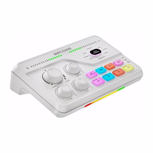Fifine SC8W RGB spēļu mikseris (balts)