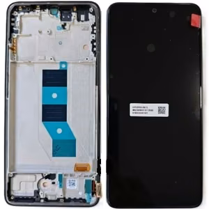 LCD ekrāns Xiaomi Poco M7 Pro 5G ar skārienjutīgo ekrānu ar rāmi melns oriģināls (service pack)