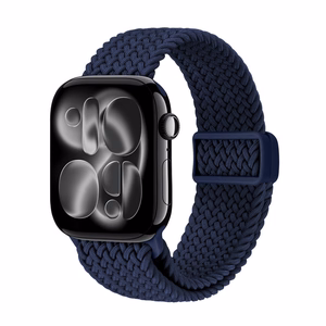 Crong Wave Band pīta Apple Watch siksniņa, 38/40/41/42 mm, tumši zila