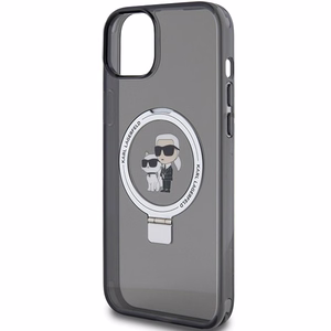 Karl Lagerfeld KLHMP15MHMRSKCK iPhone 15 Plus 6.7"black/black hardcase Ring Stand Karl&Choupette MagSafe