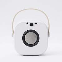 Blavec portatīvais Bluetooth skaļrunis WS-08 Karaoke Idol 8W ar 2 mikrofoniem balts