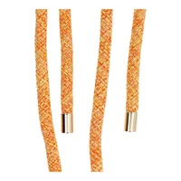 SWING (8mm) Tālruņa siksniņa, Tālruņa kulons ar regulējamu garumu / auklas garums 165cm (maks. 82.5cm cilpā) / uz pleca vai kakla - oranža-balta