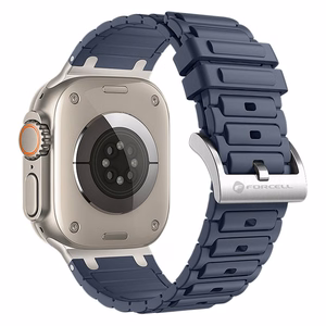 Ремешок для Apple Watch Forcell F-Design FA06 силикон с отверстиями 42 / 44 / 45 / 49 мм синий