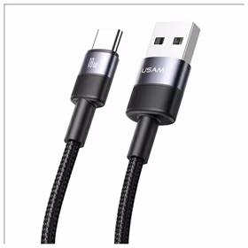USAMS Kabelis USB-A uz USB-C 3A 1,2m Aluminum Alloy Data Cable SY Series SJ718USB01 (US-SJ718)
