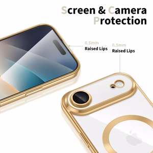 Tech-Protect MagFlex MagSafe Case for iPhone 17 Air - Transparent Gold
