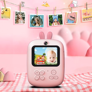 Mini termoprinteris bērniem ar fotoaparātu un videokameru - rozā