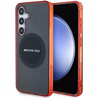 AMG caurspīdīgs divkrāsu MagSafe apvalks Samsung Galaxy S24 - melns