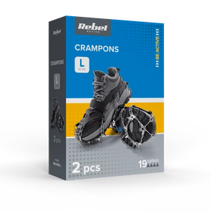 REBEL ACTIVE traction cleats for hiking shoes, size L, 41–44