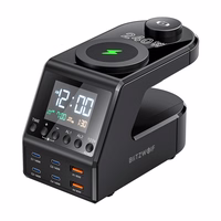 Blitzwolf BW-FW10 modinātājs ar lādētāju 2xUSB-A, 4xUSB-C, 240W