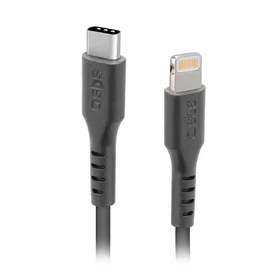 SBS TECABLELIGTC1K USB-C - Lightning kabelis 1 m - melns