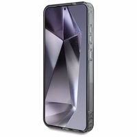 Karl Lagerfeld Poga Choupette Galva Drukāts Logotips Magnētiskais Samsung Galaxy S25 viedtālruņa apvalks melna