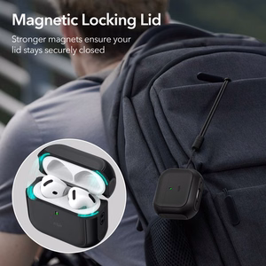 AirPods 4 Orbit hibrīda apvalks (melns)