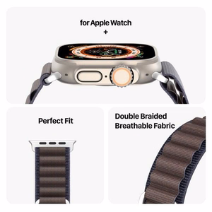 DUX DUCIS siksniņa GS neilona Apple Watch 42 / 44 / 45 / 49 mm indigo