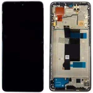 LCD ekrāns Xiaomi Poco X6 5G ar skārienjutīgo ekrānu ar rāmi, zils (saderīgs ar Redmi Note 13 Pro 5G), oriģināls (service pack)