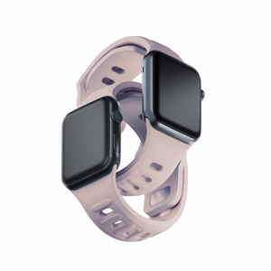 3mk silikona siksniņa Apple Watch, 38/40/41/42 mm, Latte, mazais izmērs
