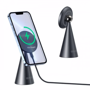 Bezvadu lādētājs Dux Ducis W3 pelēks 15W (priekš iPhone / saderīgs ar Magsafe)