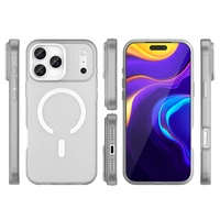 Magnētiskais abrazīvais viedtālruņa apvalks iPhone 17 Pro Max, savietojams ar MagSafe - matēta balta