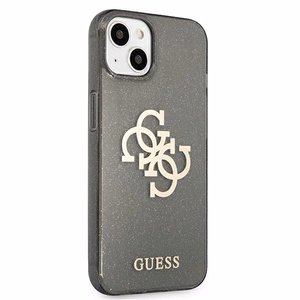 Guess GUHCP13SPCUGL4GBK iPhone 13 mini 5.4" чёрный/чёрный жёсткий чехол Glitter 4G Big Logo