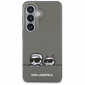 Karl Lagerfeld maciņš IML Peekaboo Karl un Choupette MagSafe priekš Samsung Galaxy S26 melns