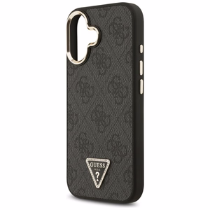 Guess 4G Triangle Logo MagSafe viedtālruņa apvalks iPhone 17 - melns un zeltains