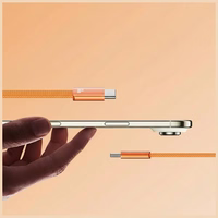 Kabelis USAMS U96 60W USB-C uz USB-C 1.2m oranžs