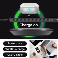 Spigen Liquid Air viedtālruņa apvalks Samsung Galaxy S23 Ultra - matēti melns