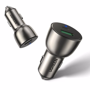 Ugreen auto lādētājs USB / USB Type C Quick Charge 3.0 Power Delivery 36W 3A pelēks (CD213 60980)