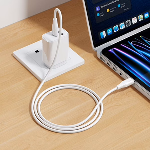 Kabelis silikona USB-C uz USB-C Hoco 3A 60W 1 m X124 melns
