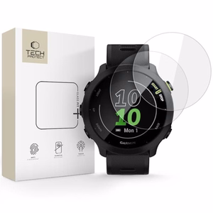 Tech-Protect Glass Fit+ 2-gab. komplekts rūdītais stikls Garmin Forerunner 55 - caurspīdīgs