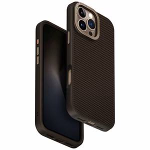 Uniq Keva Max Magclick uzlādes kamera ar statīvu viedtālruņa apvalks iPhone 16 Pro Max - brūna