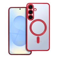 ELECTRO MAG COVER viedtālruņa apvalks saderīgs ar Magnētisko MagSafe SAMSUNG S25 Plus sarkana