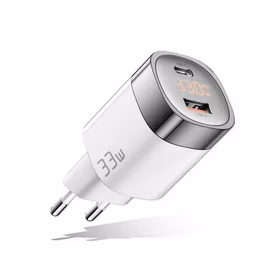Lādētājs GaN USB Type-C, USB Type-A: 33W, PPS