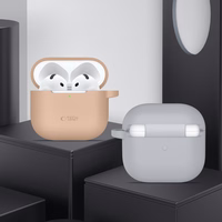 Tech-Protect silikona apvalks ar āķi AirPods 4 - melns