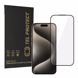 Tempered glass Tel Protect 10X HD DLC Diamond Coating for Iphone 15 Pro Max (envelope)