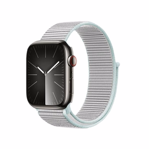 Crong Nylon Sport siksniņa Apple Watch 38 / 40 / 41 mm un 42 mm (Series 10 / 11) modeļiem, pasteļpelēka