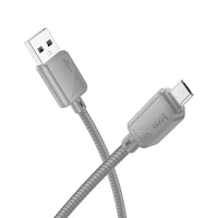 Kabelis USB A uz Micro USB Hoco 2,4A 1 m X113 pelēks