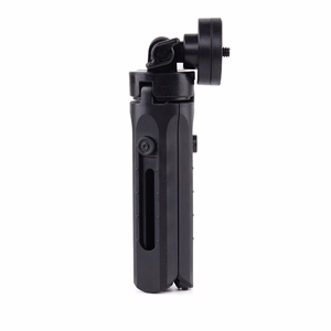 Mini statīva selfiju nūjas turētājs telefonam, kamerai un GoPro, 16-21 cm - melns