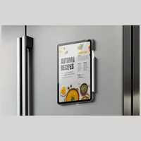 Uniq SnapMount pašlīmējošais magnētiskais turētājs - oranžs un melns