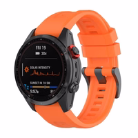 Silikona siksniņa GARMIN FENIX 3 / 3HR / 5X / 6X / 6X Pro / 7X / 7X Pro oranža (8)