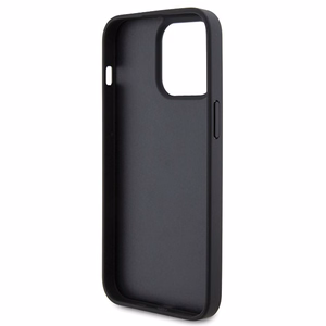 Ferrari Quilted Metal Logo case for iPhone 15 Pro Max - black
