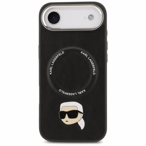 Karl Lagerfeld Karl Pin Magnētiskais viedtālruņa apvalks iPhone Air - Melns