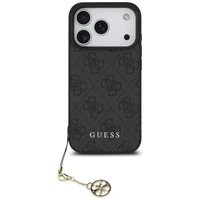 Guess 4G Charms Collection MagSafe viedtālruņa apvalks iPhone 17 Pro - melns