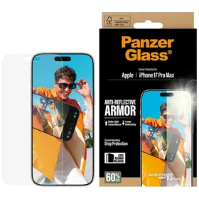 PanzerGlass Armor pretatspīduma EasyAligner rūdītais stikls iPhone 17 Pro Max