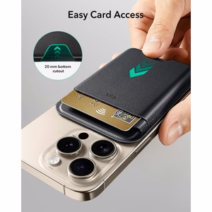 ESR Classic ar RFID aizsardzību MagSafe magnētiskais karšu maciņš tālrunim – melns